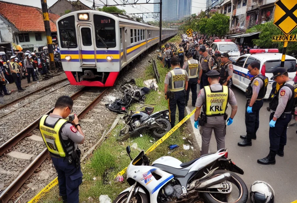 pottertheme Pemotor Tewas Ditabrak KRL di Perlintasan Kebon Baru, Tebet